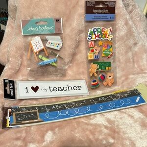 School Themed Stickers Set